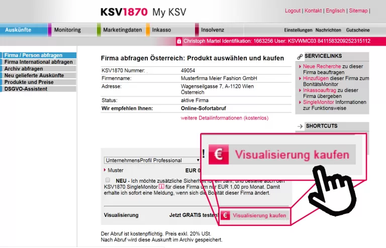 Visualisierung starten