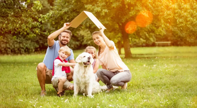 Hausbau Familie