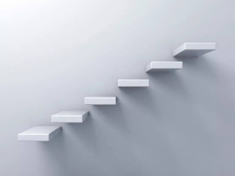 Weiße Treppen